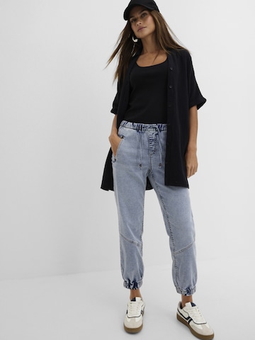bonprix Loosefit Jeans in Blauw