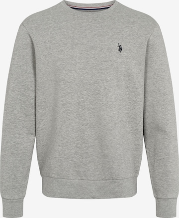 U.S. POLO ASSN. Sweatshirt 'Hugo' in Grau: Vorderseite