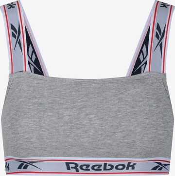 Reggiseno sportivo di Reebok in grigio: frontale