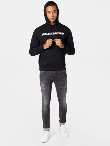 SKECHERS Athletic Sweatshirt in Black