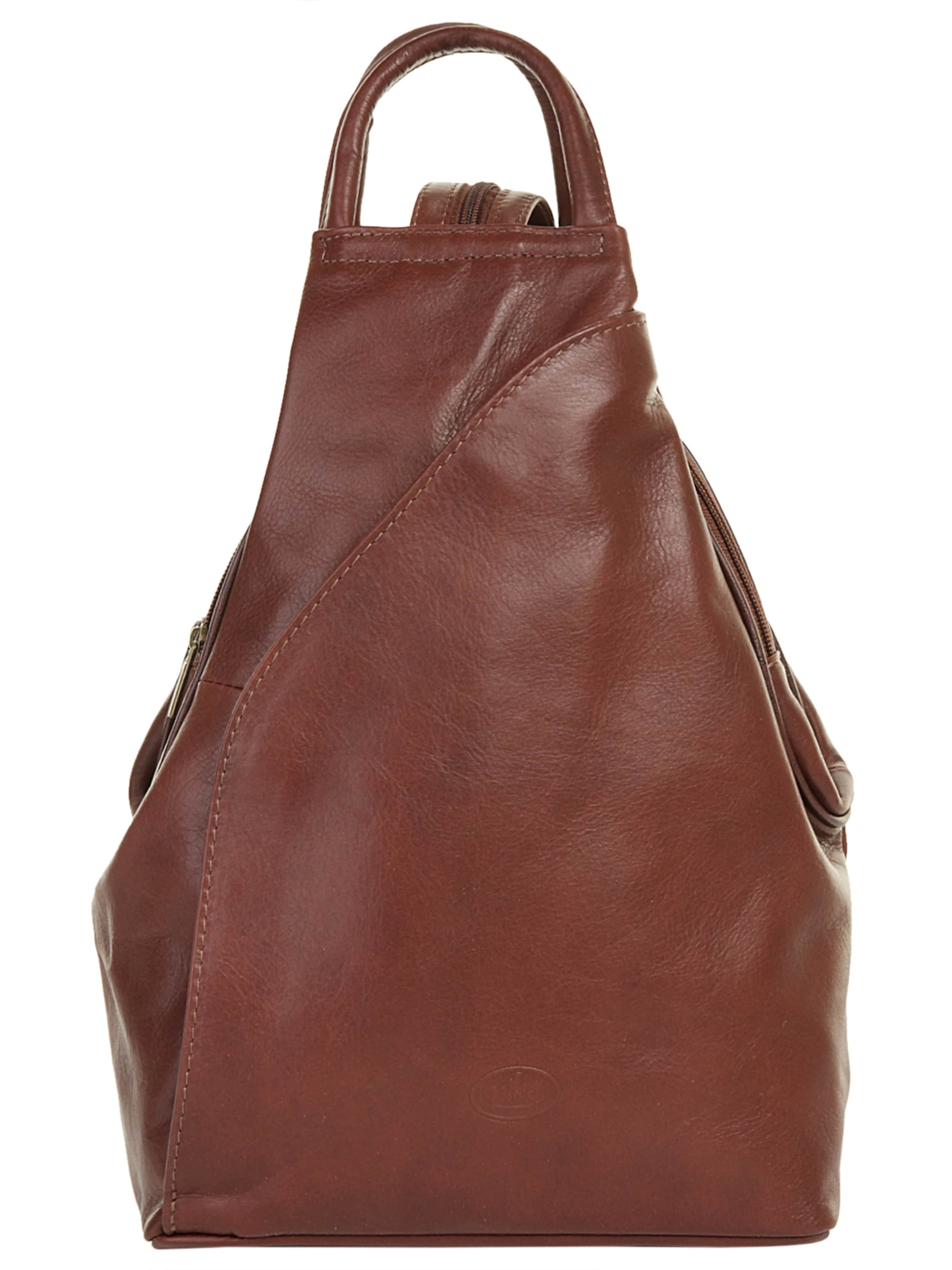 Sac à dos piké en marron : devant