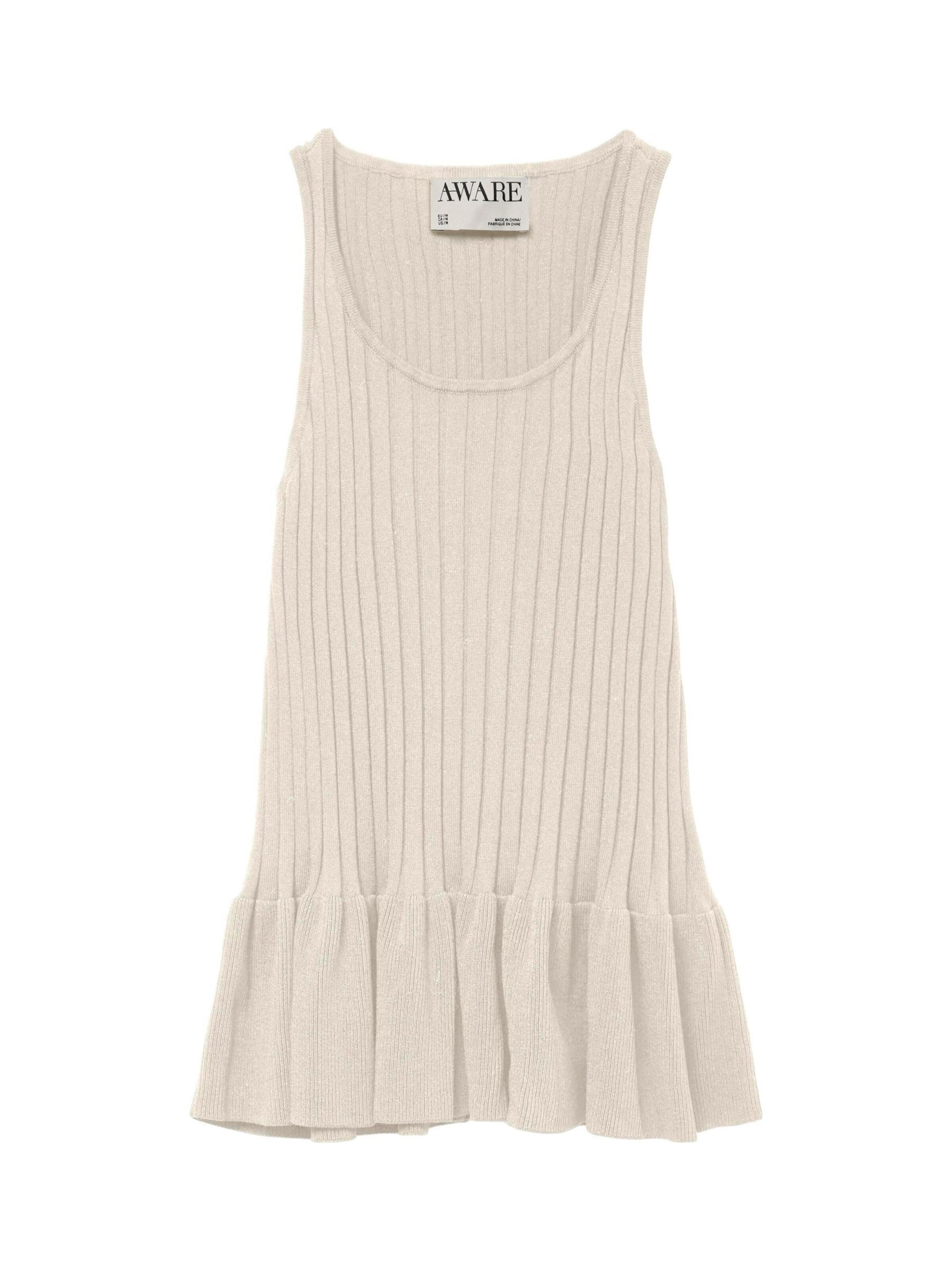 VERO MODA - Chaleco 'VMRiver' en beige: frente