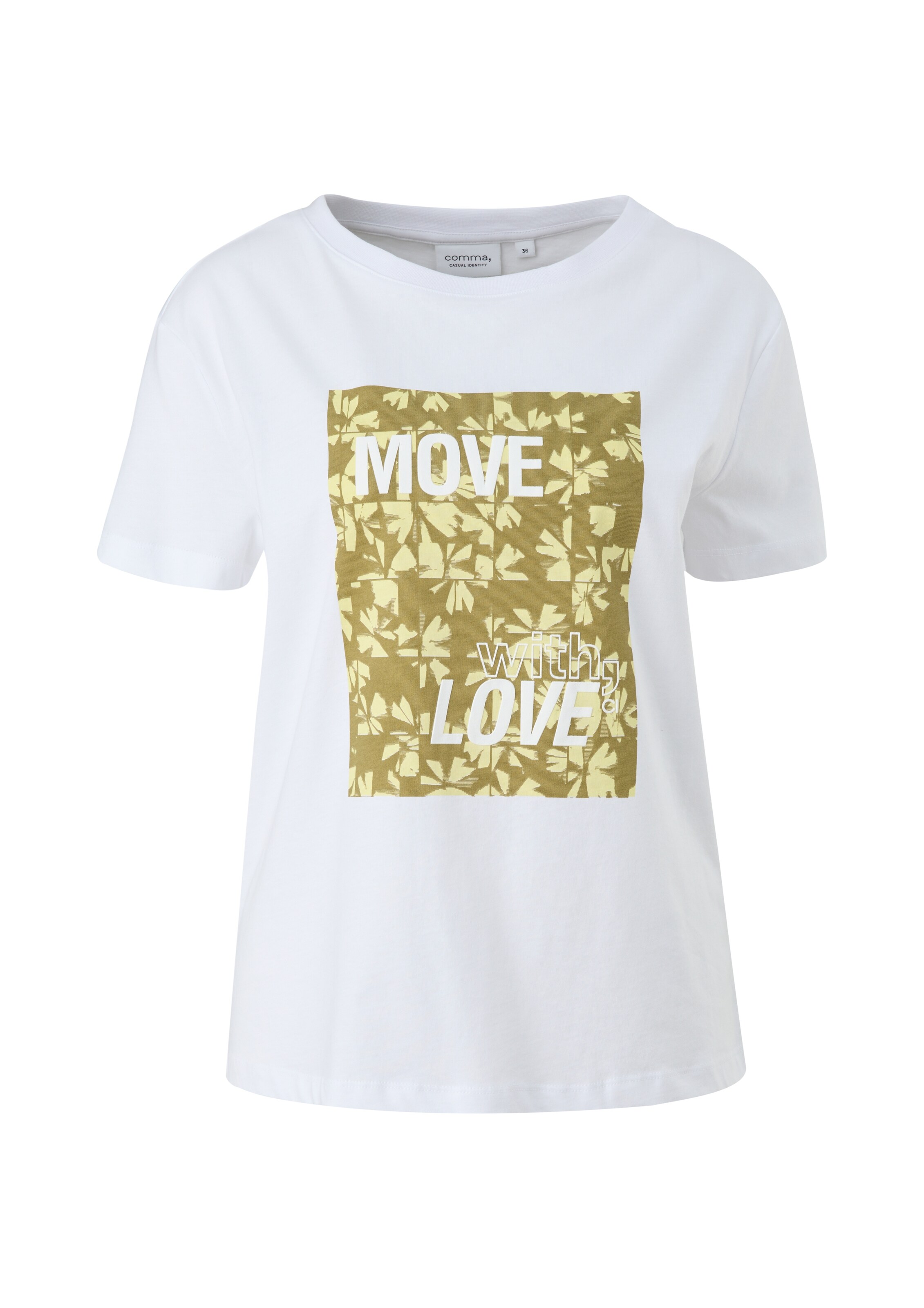 comma casual identity Μπλουζάκι σε λευκό: μπροστά