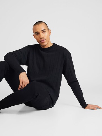 JACK & JONES Sweter 'MARCO' w kolorze czarny: przód