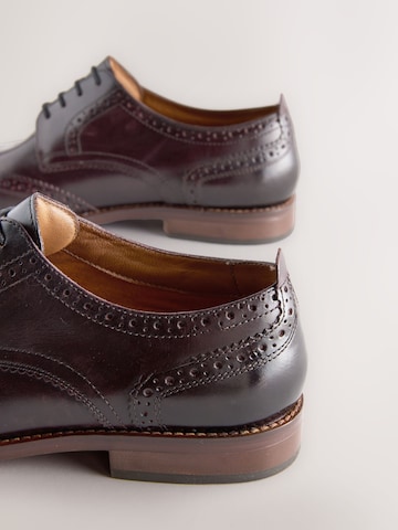 Next Lace-Up Shoes in Red