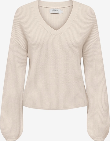 Pull-over 'Katia' ONLY en blanc : devant