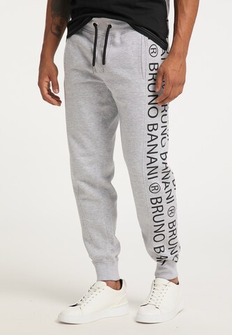 BRUNO BANANI Regular Pants 'Mitchell' in Grey: front