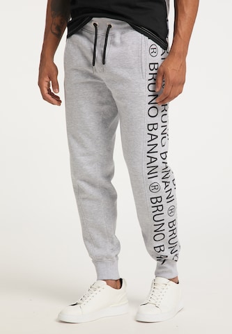 Regular Pantalon 'Mitchell' BRUNO BANANI en gris : devant