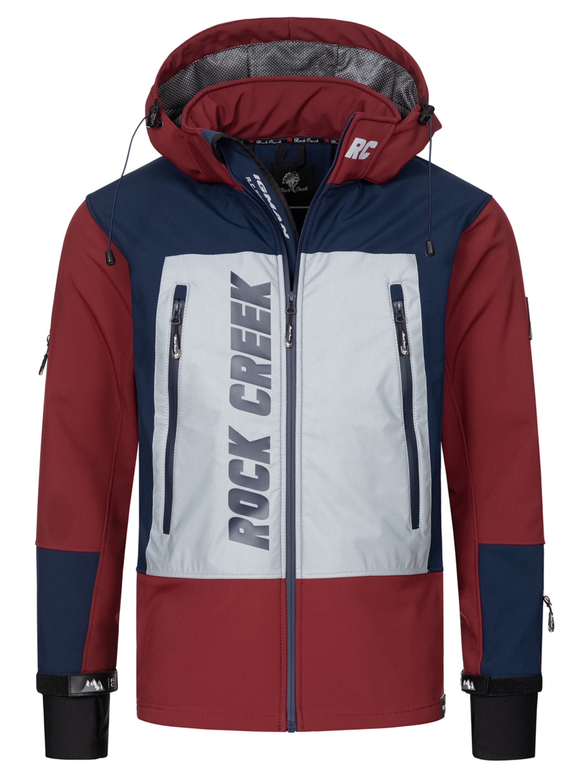 Rock Creek Funktionsjacke in Blau: Vorderseite