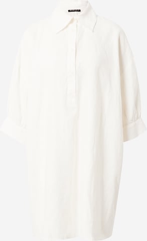 Robe-chemise Sisley en blanc : devant