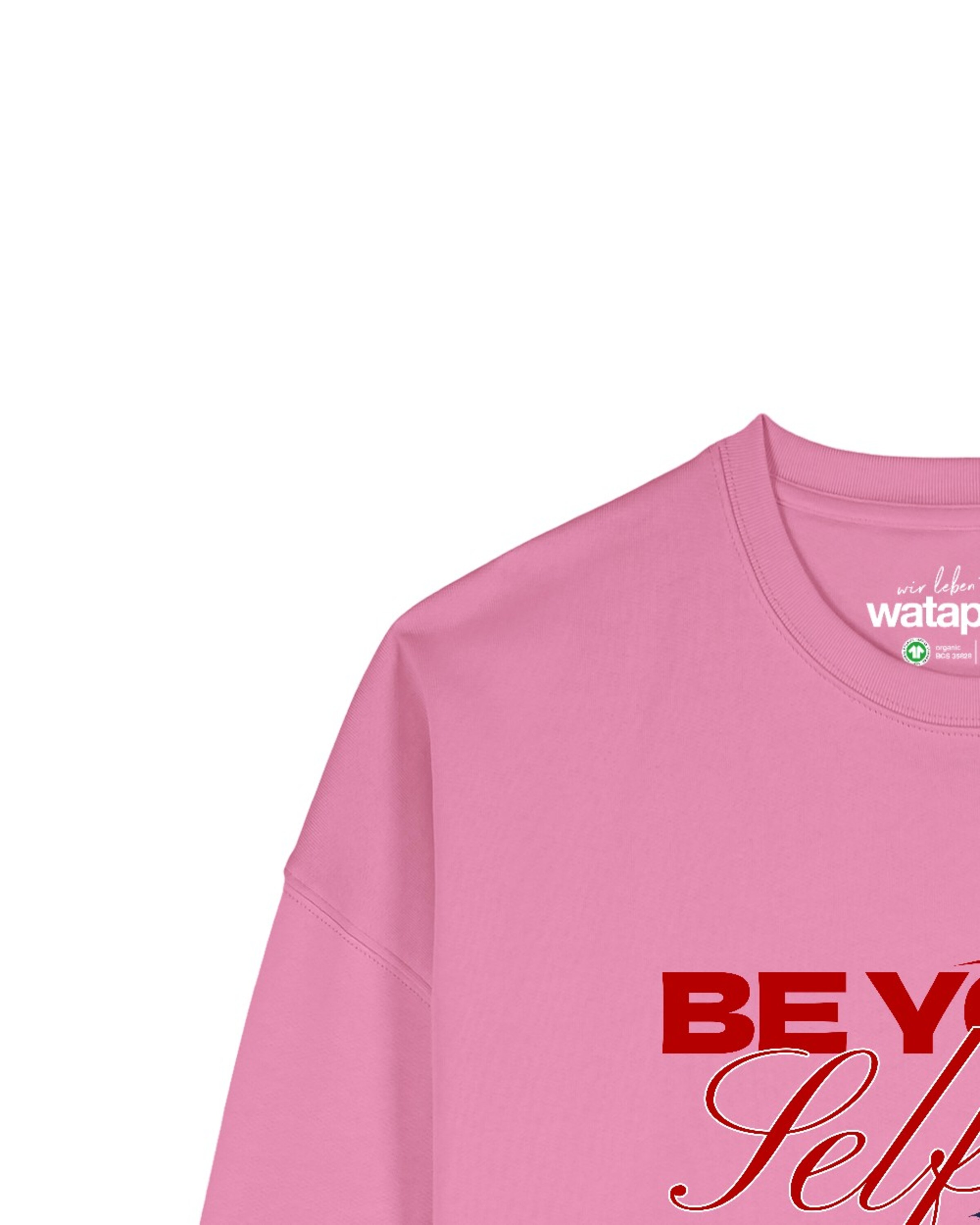 Felpa 'Be yourself ' di Watapparel in rosa
