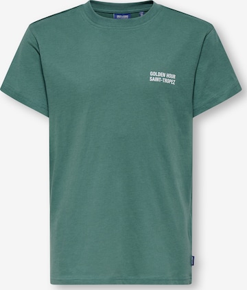 Only & Sons Junior T-shirt 'OSJDESERT' i grön: framsida