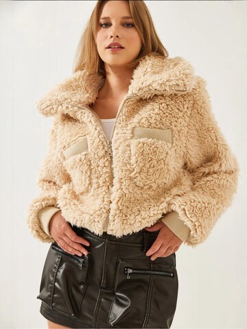 Bianco Lucci Tussenjas in Beige