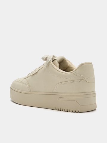 Pull&Bear Platform trainers in Brown