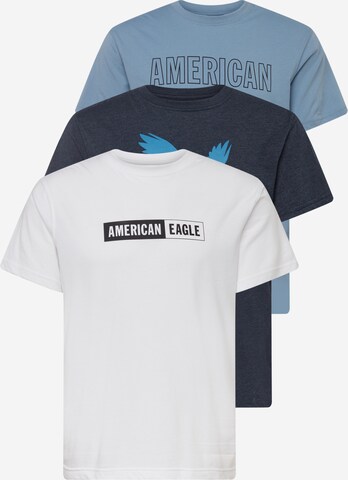 American Eagle Shirt in Blauw: voorkant