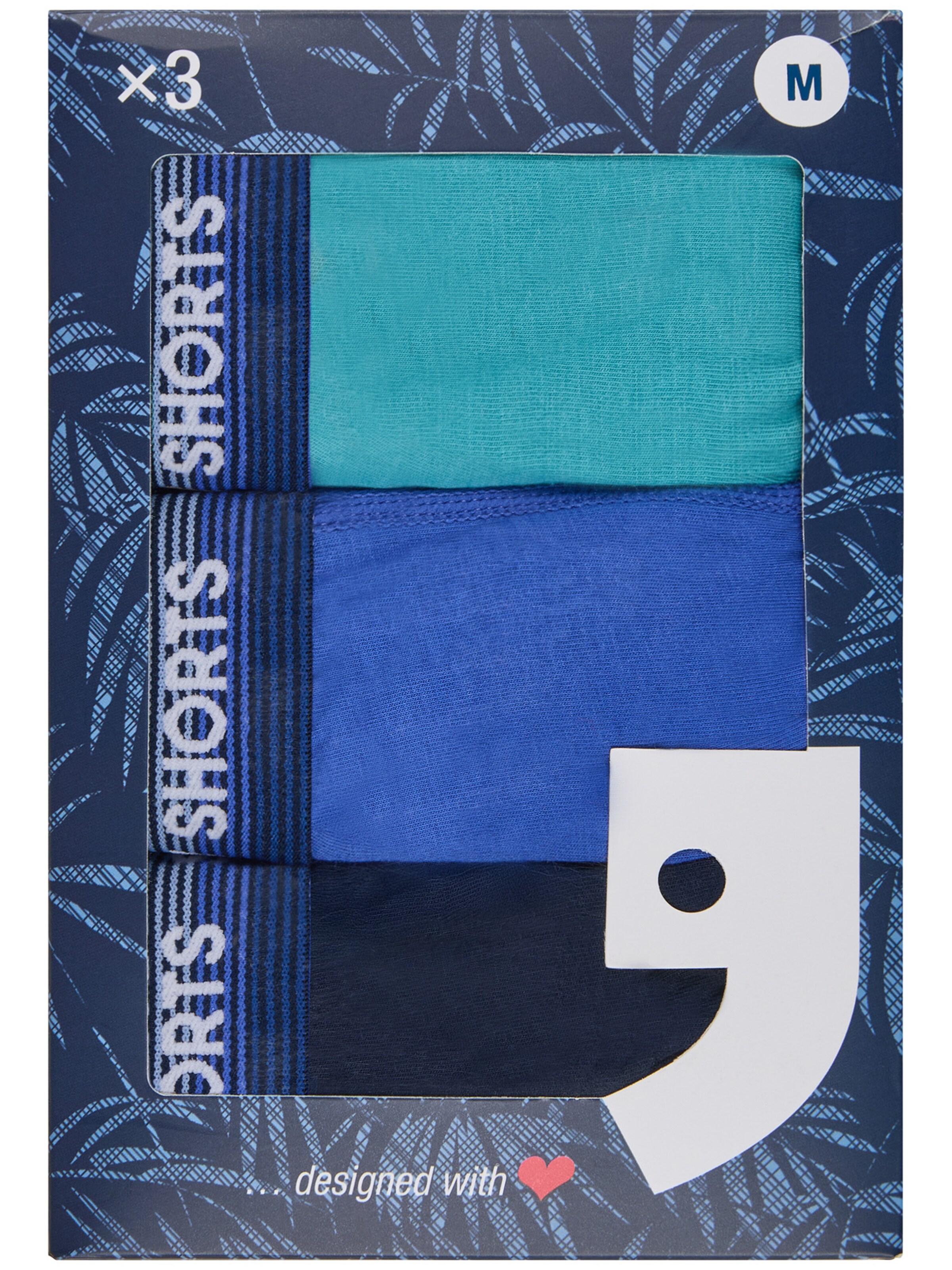 Happy Shorts Boxer shorts ' Jersey ' in Blue