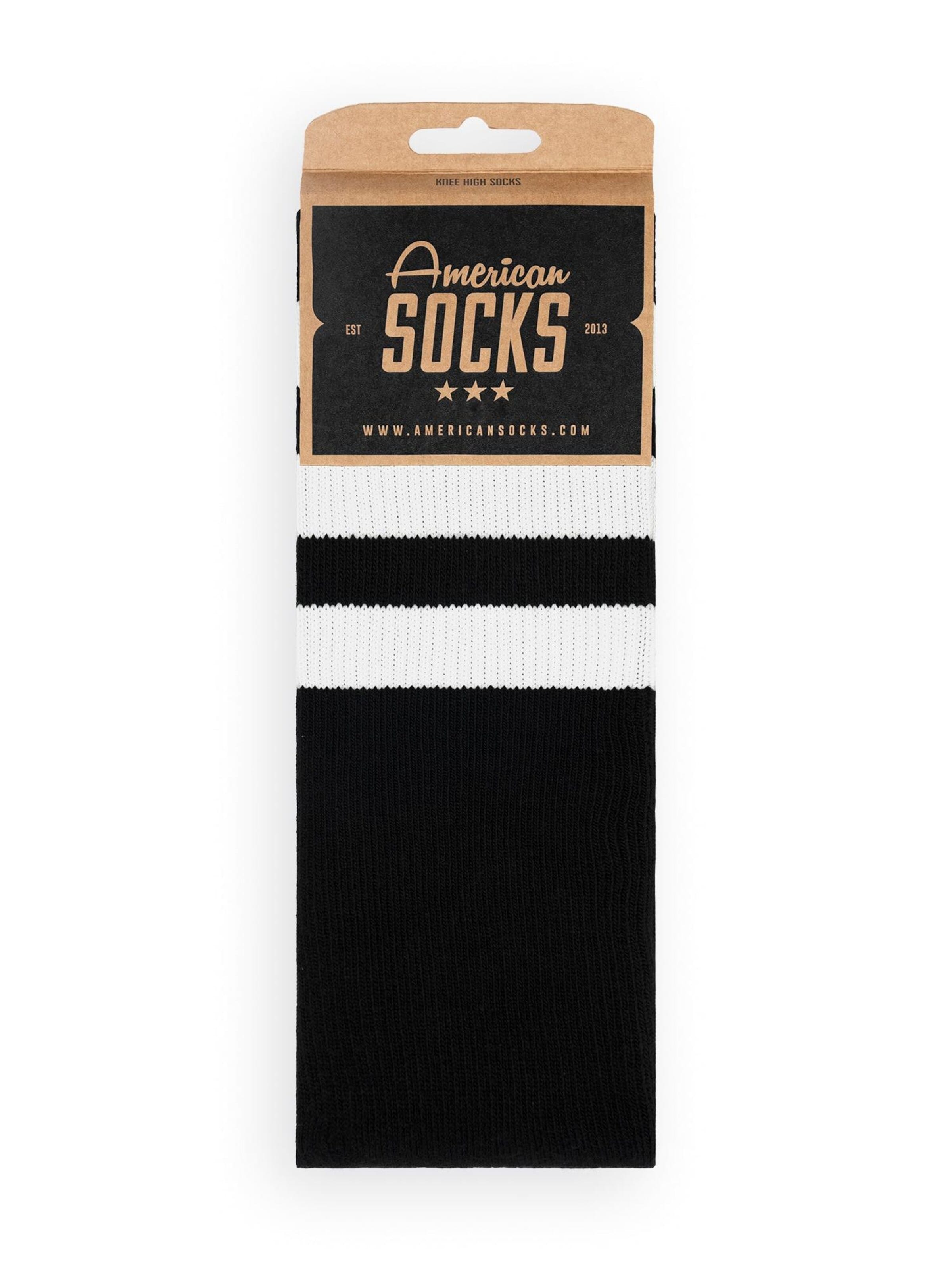American Socks Knee socks 'Back in Black - Knee High' in Black