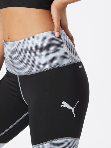 PUMA Skinny Sporthose in Schwarz