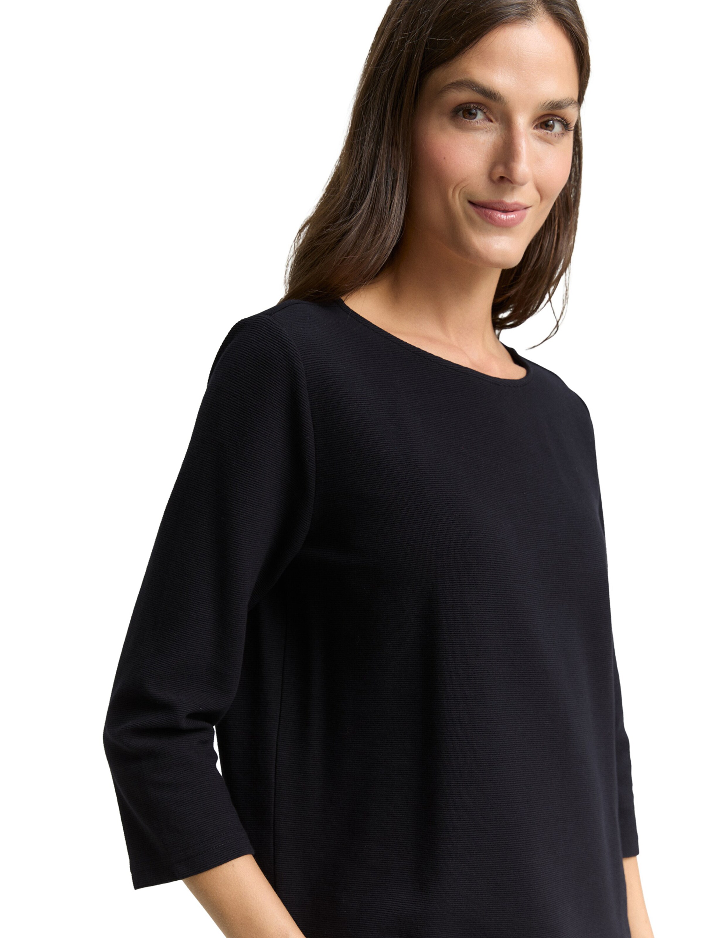 TOM TAILOR - Camisa em preto