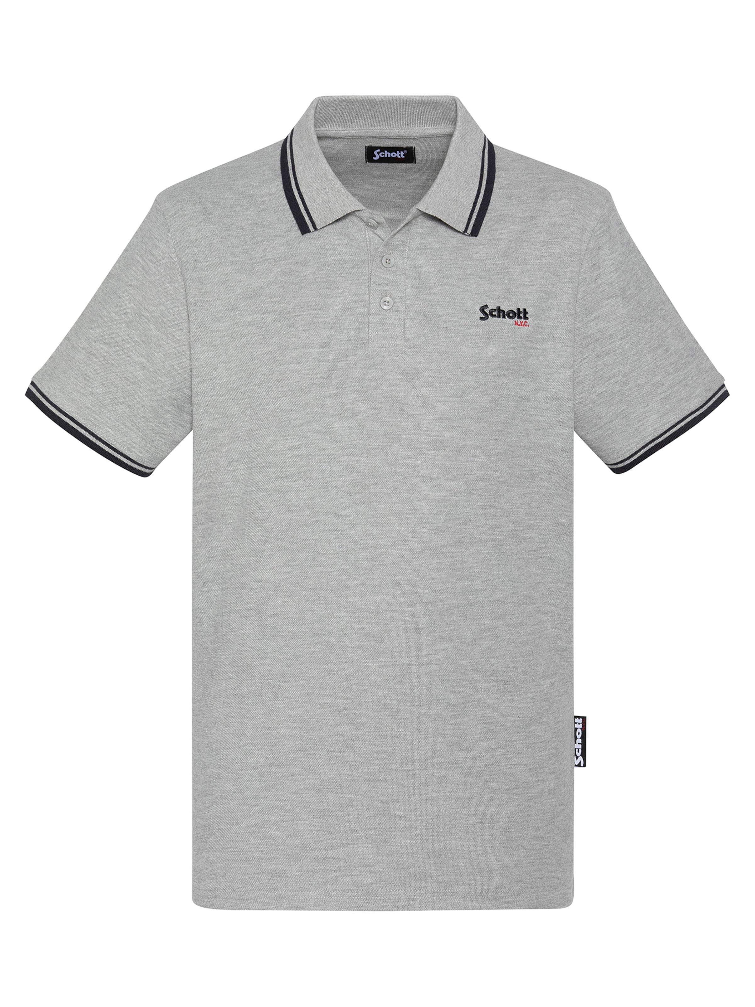 Schott NYC Shirt‌‌‌‌ in Grau: Vorderseite