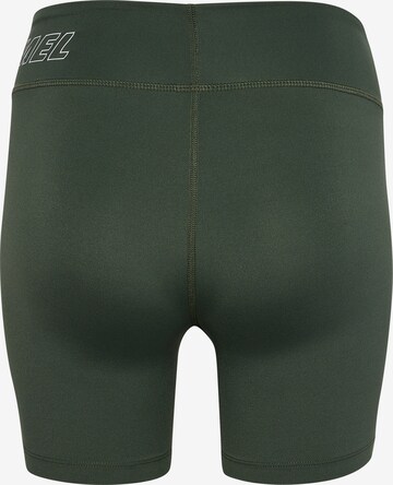 Hummel Skinny Spodnie sportowe 'Fundamental' w kolorze zielony