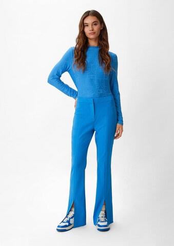 comma casual identity Flared Trousers in Blue: front