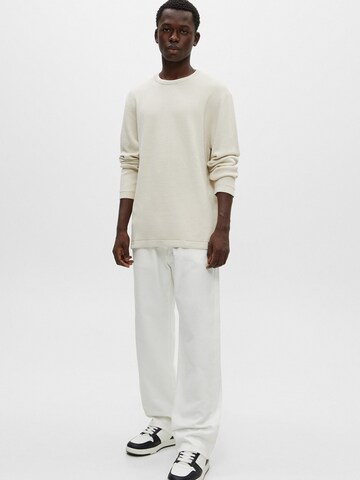 Pull-over Pull&Bear en blanc