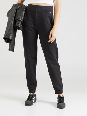 Calvin Klein - Tapered Calças em preto: frente