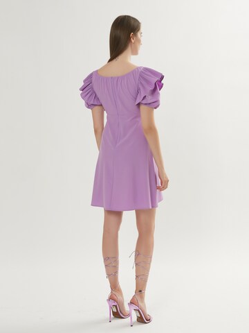 Influencer Dress in Purple