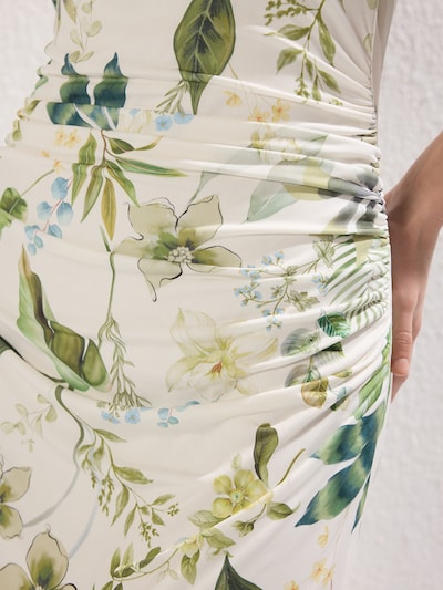 Trendyol Платье в Цвет экрю / Светло-синий / Зеленый, Обзор товара