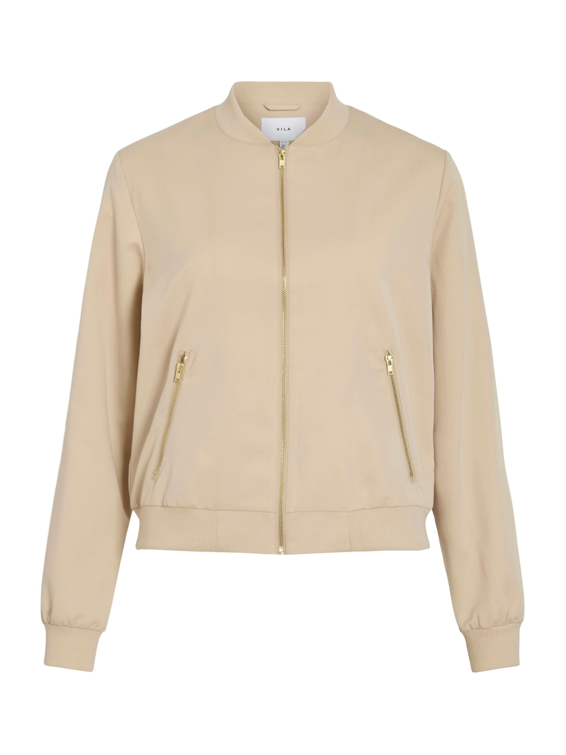 Vila Petite Φθινοπωρινό και ανοιξιάτικο μπουφάν 'VIBubble' σε μπεζ: μπροστά