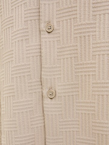 JACK & JONES Comfort fit Overhemd 'JJEMatteo' in Beige