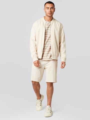 ABOUT YOU x Kevin Trapp Regular Shorts 'Emilio' in Beige