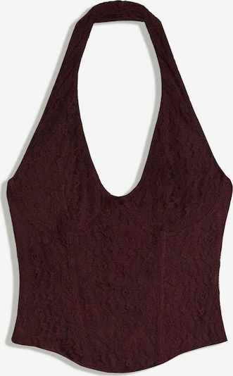 Bershka Toppi koossa XS värissä burgundin punainen, Tuotenäkymä