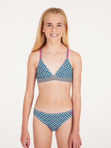 PROTEST Triangel Bikini 'PRTREVA JR' in Blauw: voorkant