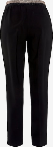 LASCANA Regular Pleated Pants in Black