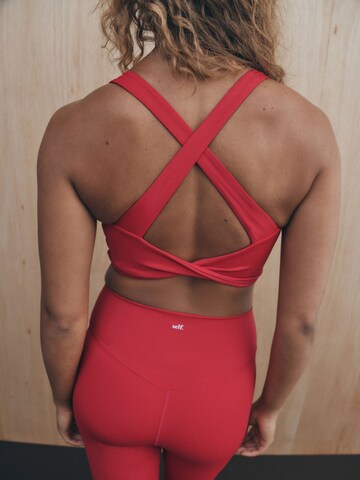 Skinny Leggings di self. in rosso