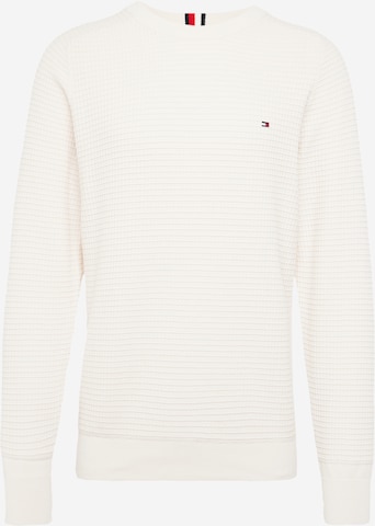 Pullover 'SPRING GRID' di TOMMY HILFIGER in beige: frontale