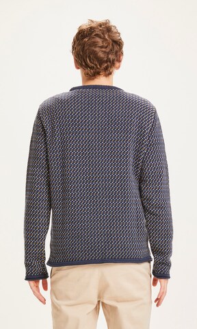 KnowledgeCotton Apparel Sweater 'Valley' in Blue