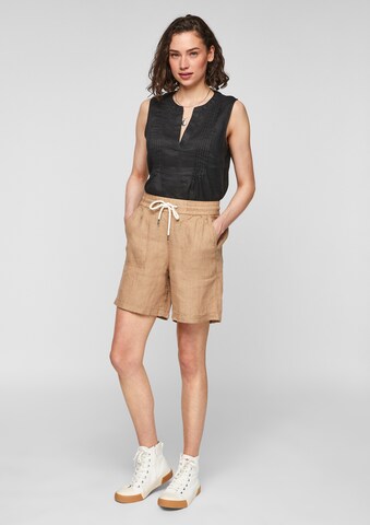 s.Oliver Loosefit Shorts in Braun