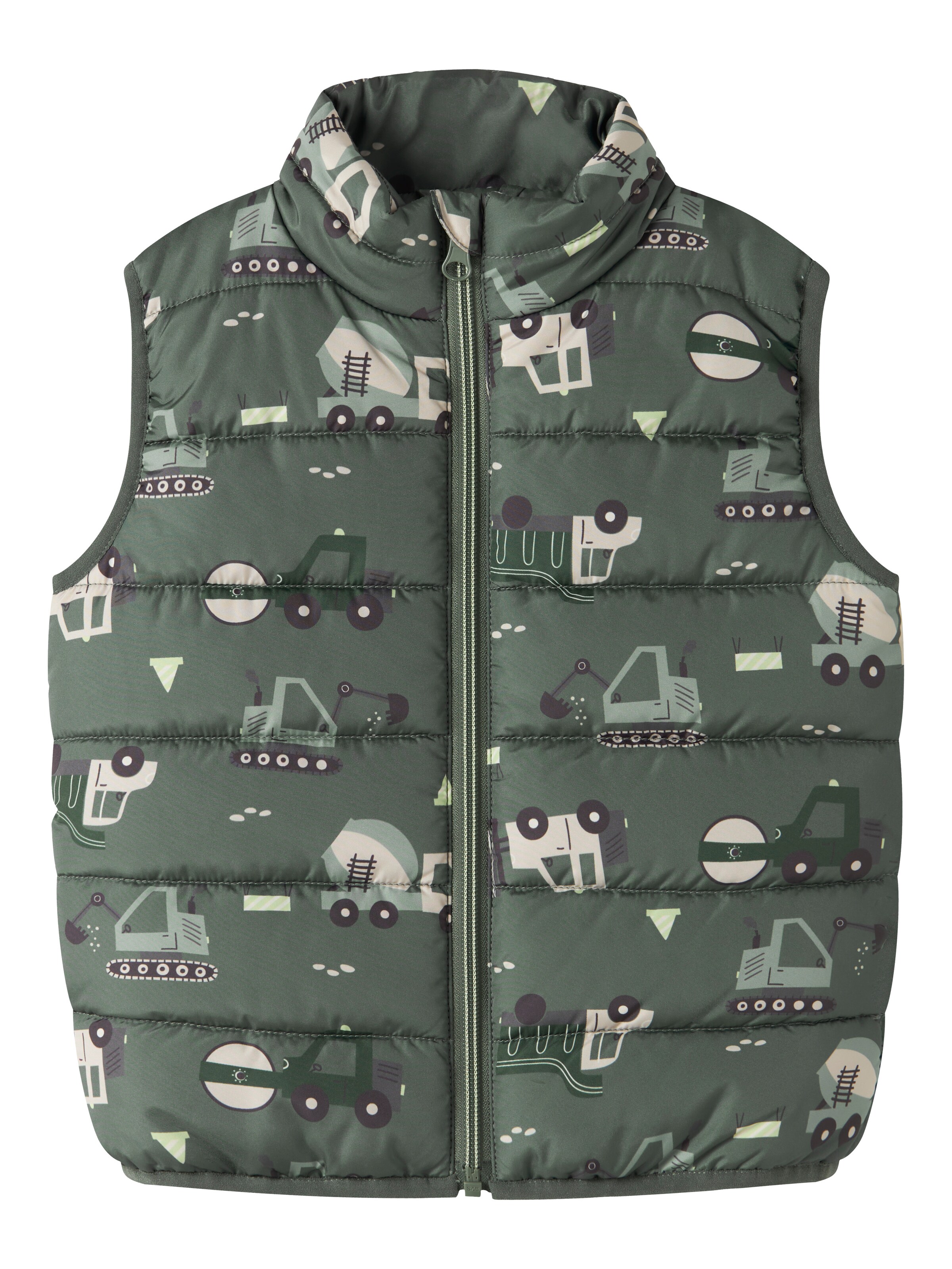 NAME IT Vest 'NMMMYLANE' in Green: front