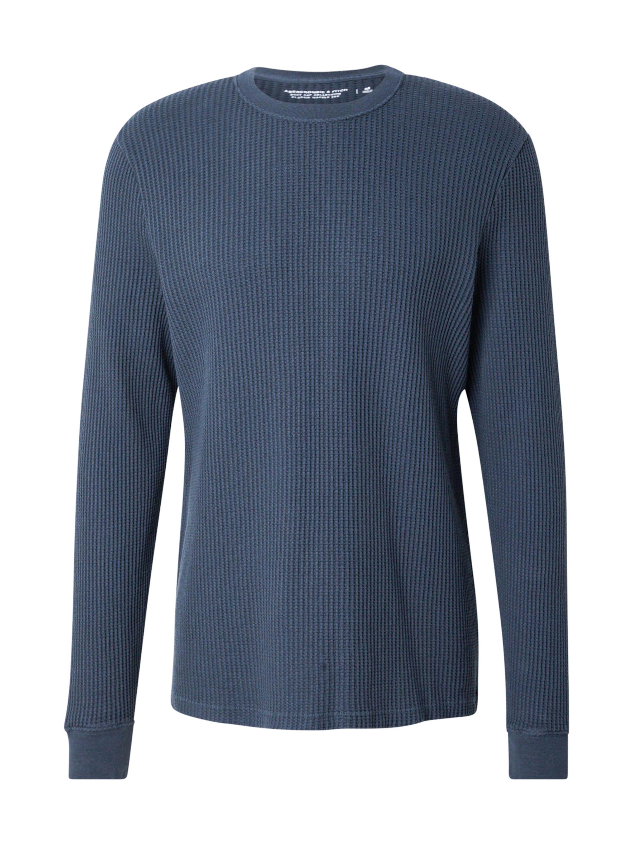 Abercrombie & Fitch Tričko - Modrá: predná strana