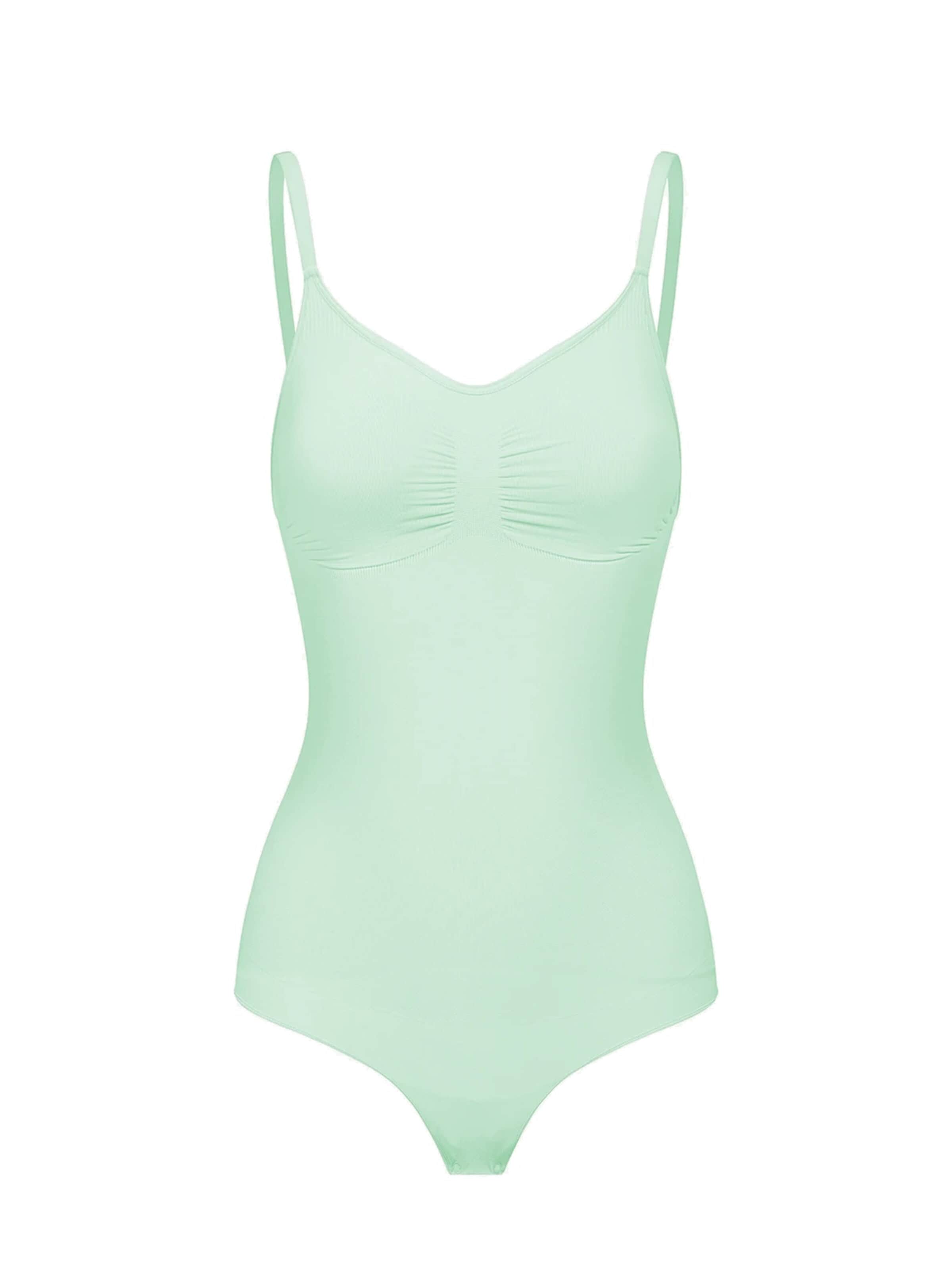 cfab Shapingbody 'Sculpting Shapewear mit String' in Groen: voorkant