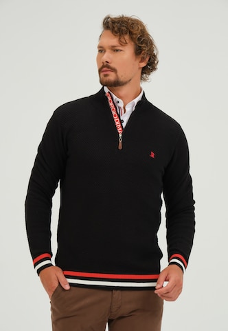 Giorgio di Mare Sweater in Black: front