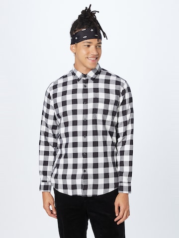 ESPRIT Regular fit Button Up Shirt in Black: front