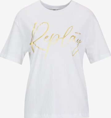REPLAY T-Shirt in Weiß: Vorderseite