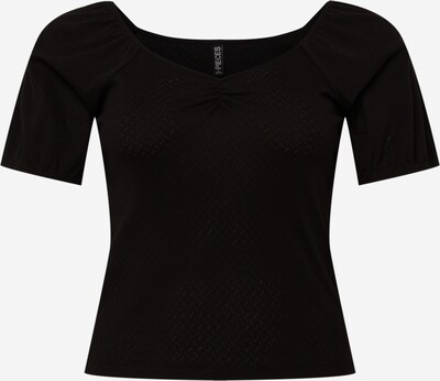 PIECES Curve T-shirt en noir, Vue avec produit
