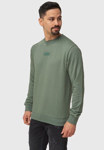 INDICODE JEANS Sweatshirt ' Baxter ' i grøn