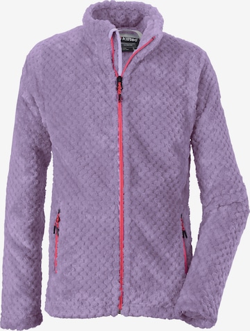 KILLTEC Athletic Fleece Jacket in Purple: front