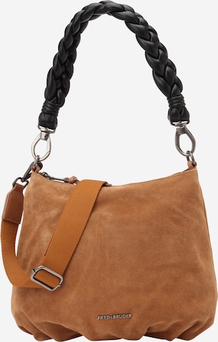 FREDsBRUDER Shoulder Bag in Brown: front